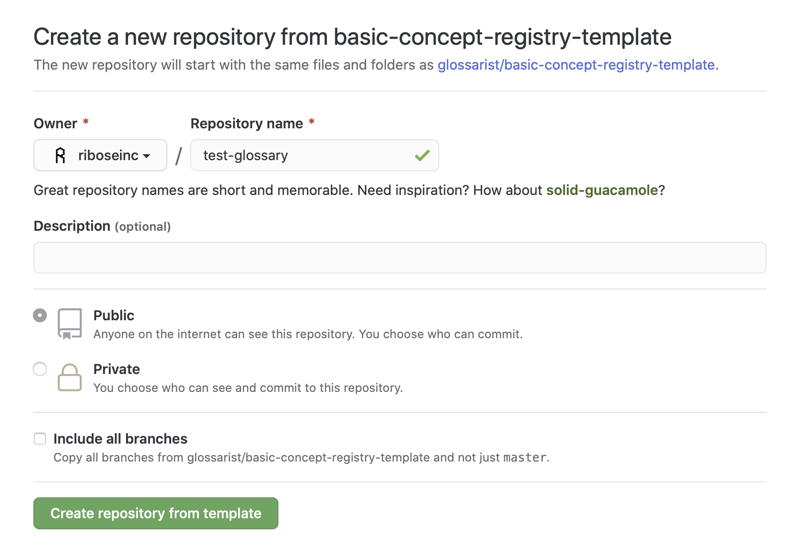 New repository settings on GitHub
